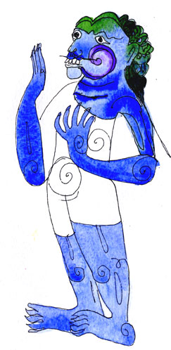 Temple detail. Pagan